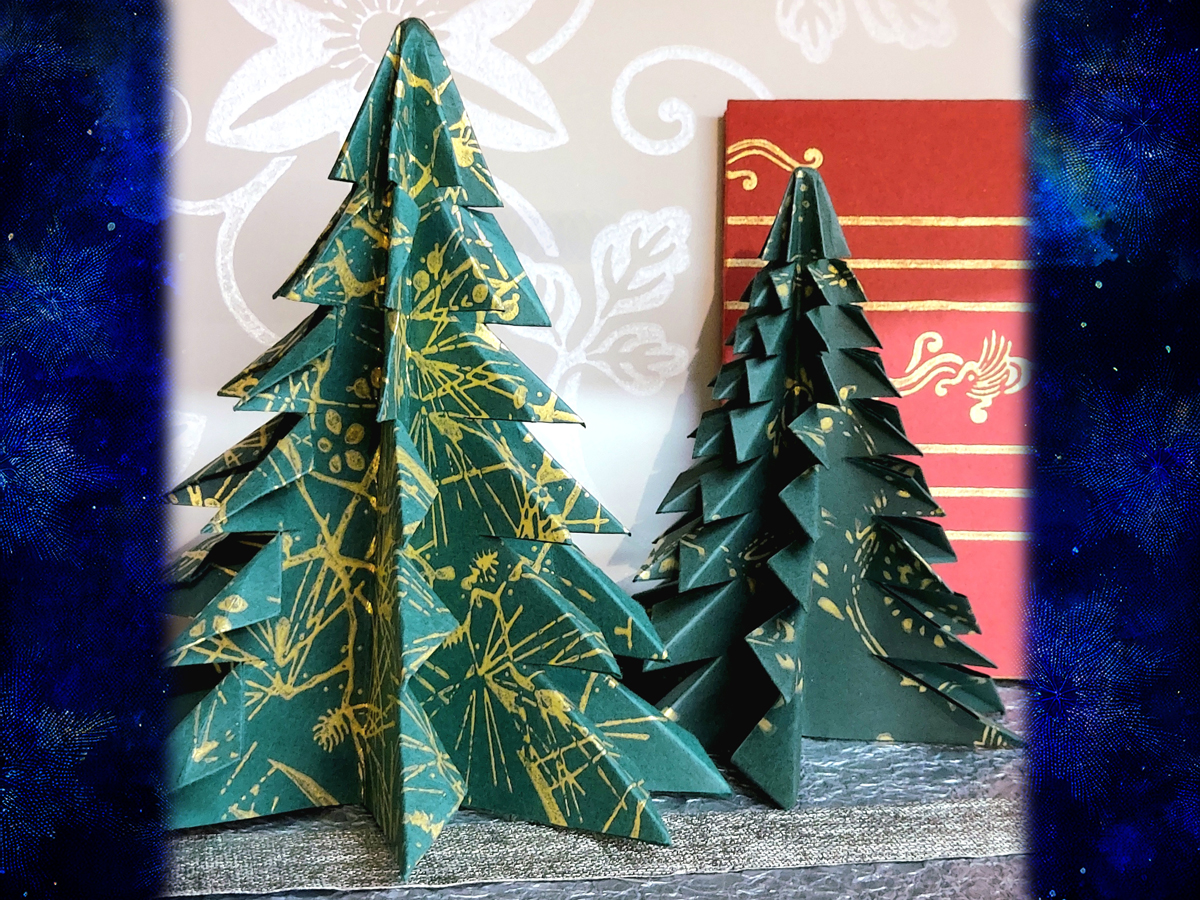 【クリスマス限定】唐紙摺りからつくる 京からかみのクリスマスツリー
